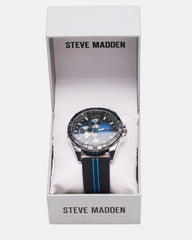 MEN'S ALLOY WATCH BLACK/BLUE