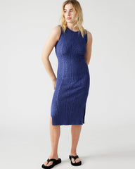 AMIRAH SWEATER DRESS BLUE