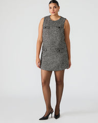 LOUIE DRESS BLACK/WHITE