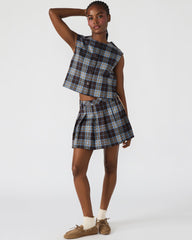 MARGO SKIRT BROWN PLAID