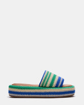 BEACHY WOVEN GREEN MULTI