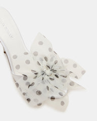 DAVINA TULLE WHITE/BLACK POLKA DOT