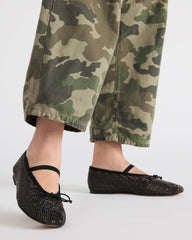 DELARA BLACK MULTI RHINESTONES