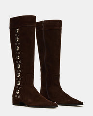 DINGO BROWN SUEDE STUDS