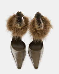 ELUSIVE OLIVE SATIN