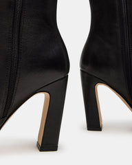 LIZETTE BLACK LEATHER WIDE CALF - SM REBOOTED