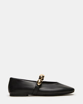 POPPIN BLACK LEATHER