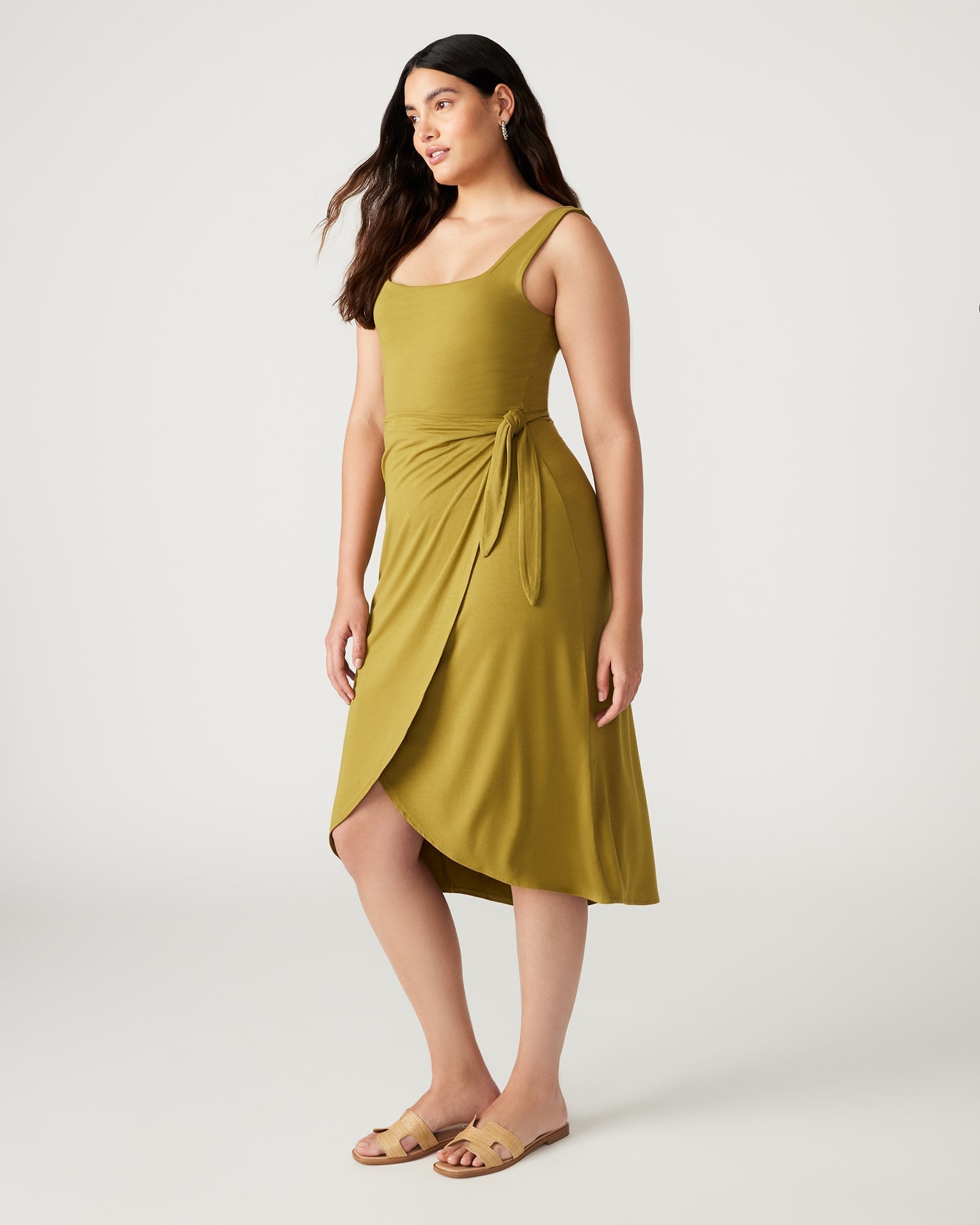 RHEA DRESS OLIVE - SM REBOOTED