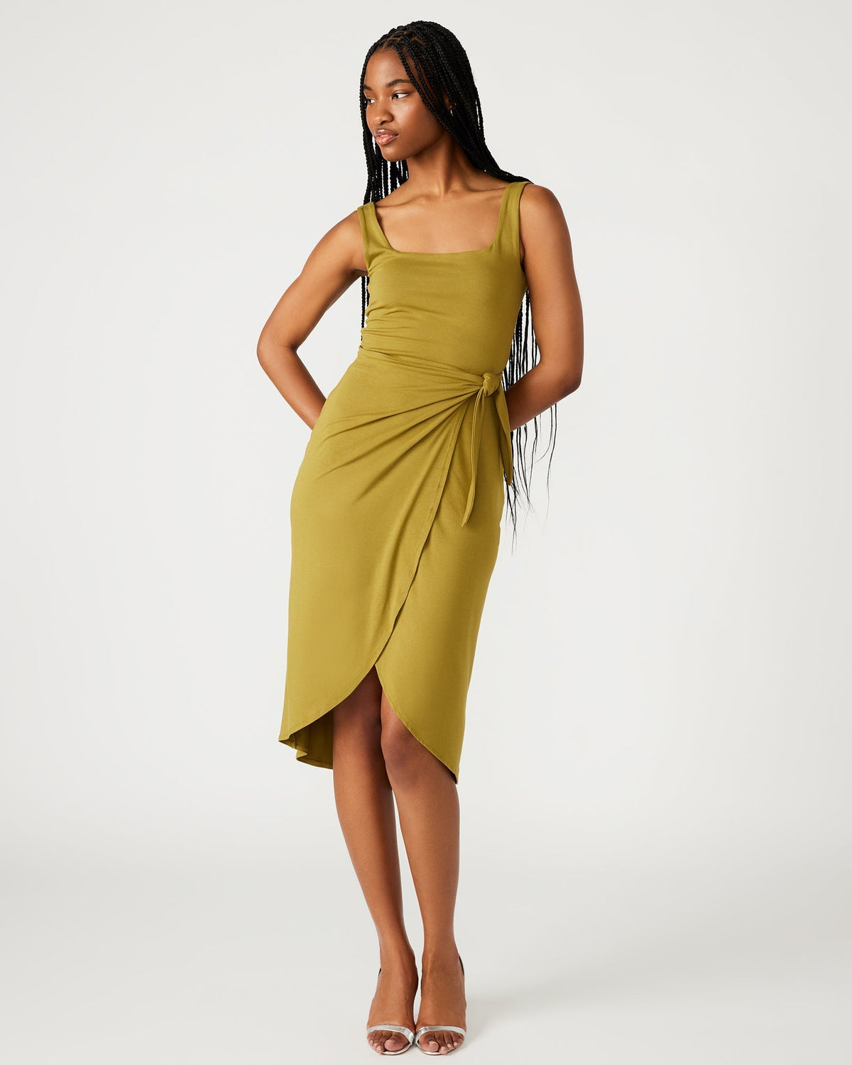 RHEA DRESS OLIVE - SM REBOOTED