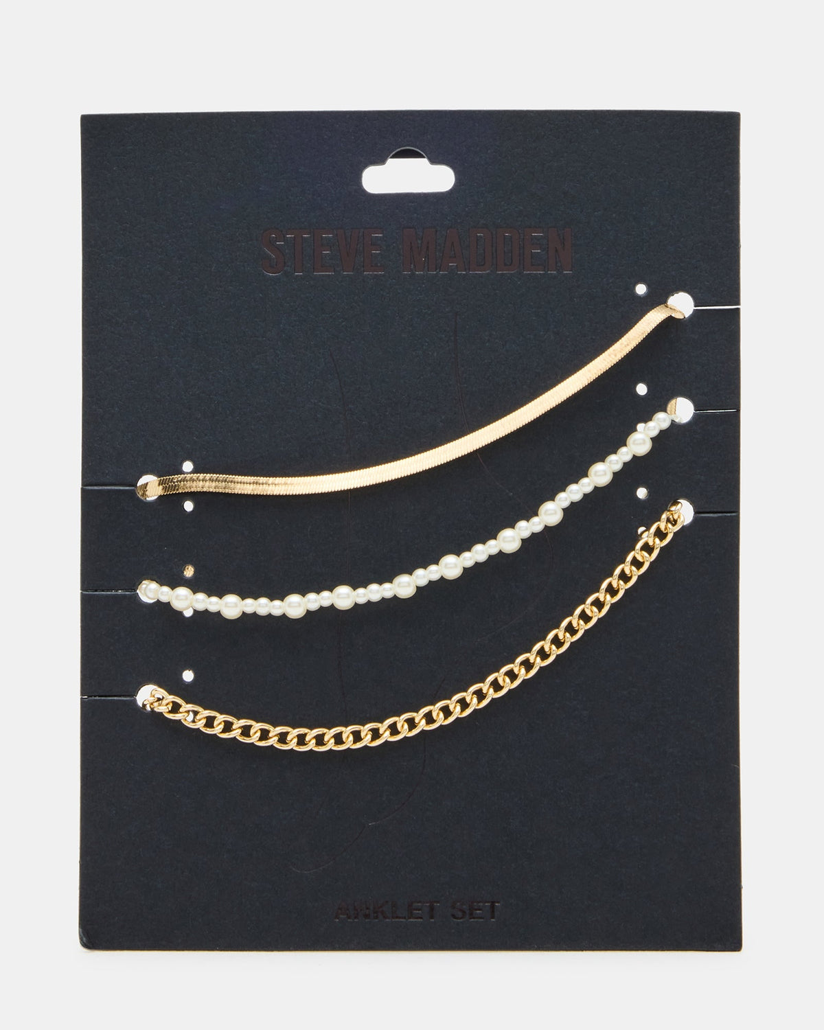 3-PIECE CHAIN ANKLET SET