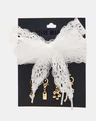 SHOE LACES AND CHARMS LACE WHITE