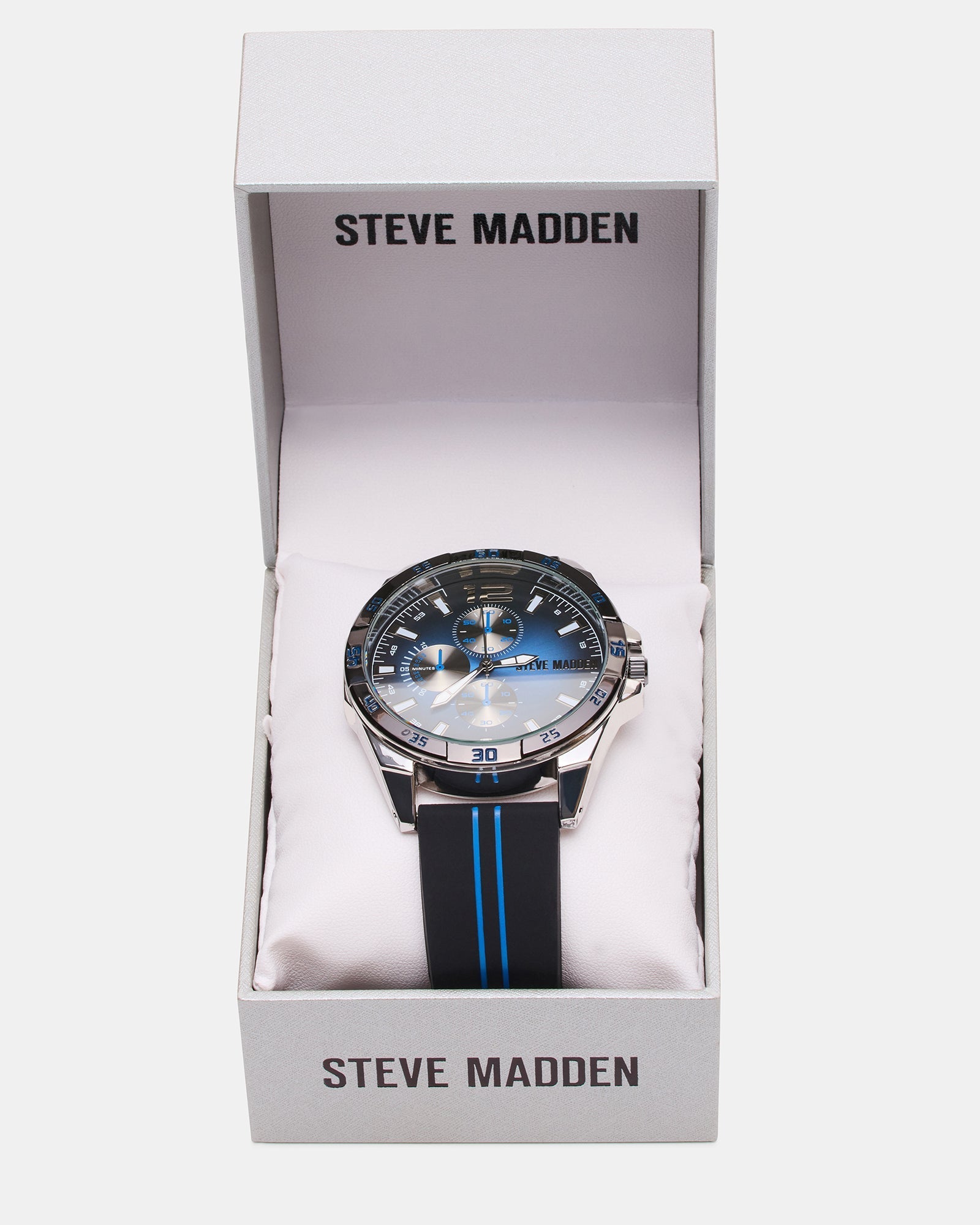 MEN'S ALLOY WATCH BLACK/BLUE