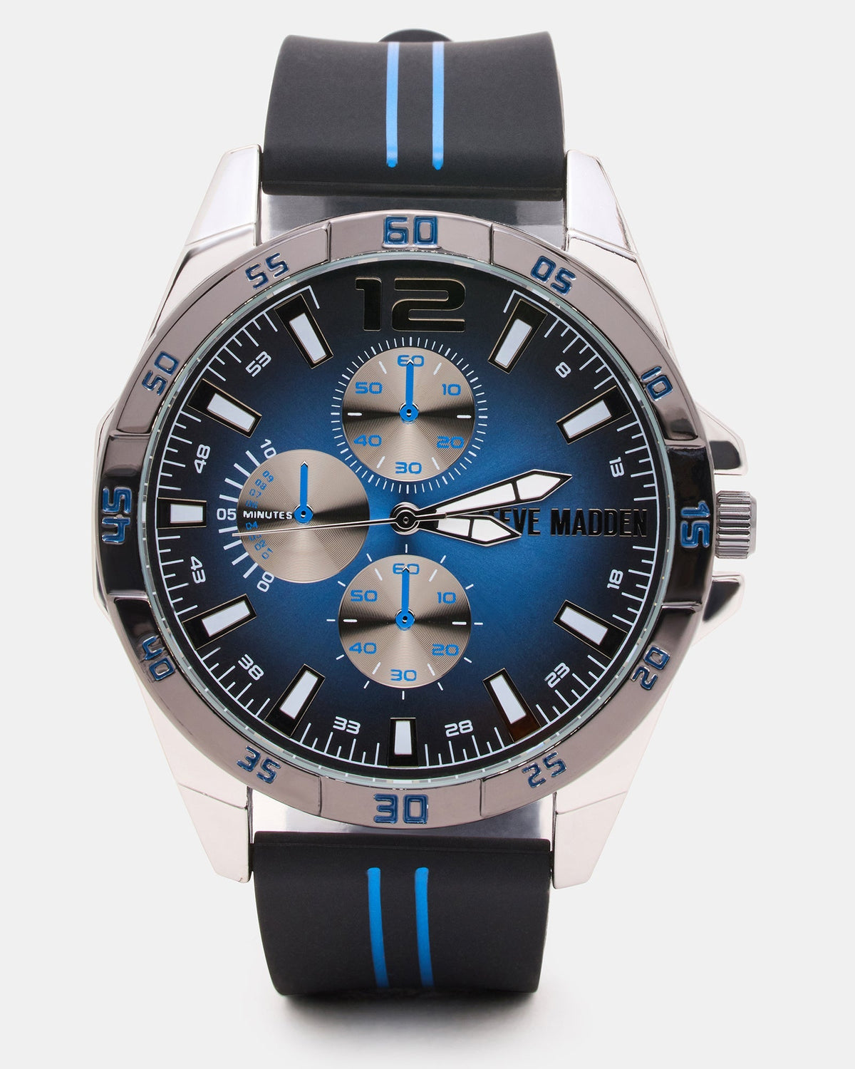 MEN'S ALLOY WATCH BLACK/BLUE