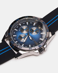 MEN'S ALLOY WATCH BLACK/BLUE