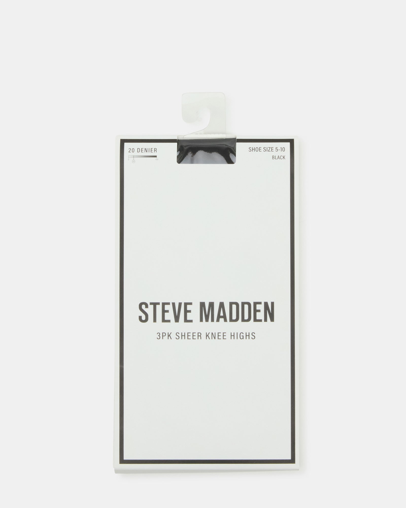 3 PACK SHEER KNEE HIGH SOCKS MESH BLACK