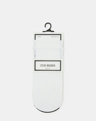 2 PACK LACE ANKLET SOCKS WHITE