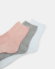 3 PACK ANKLET SOCKS