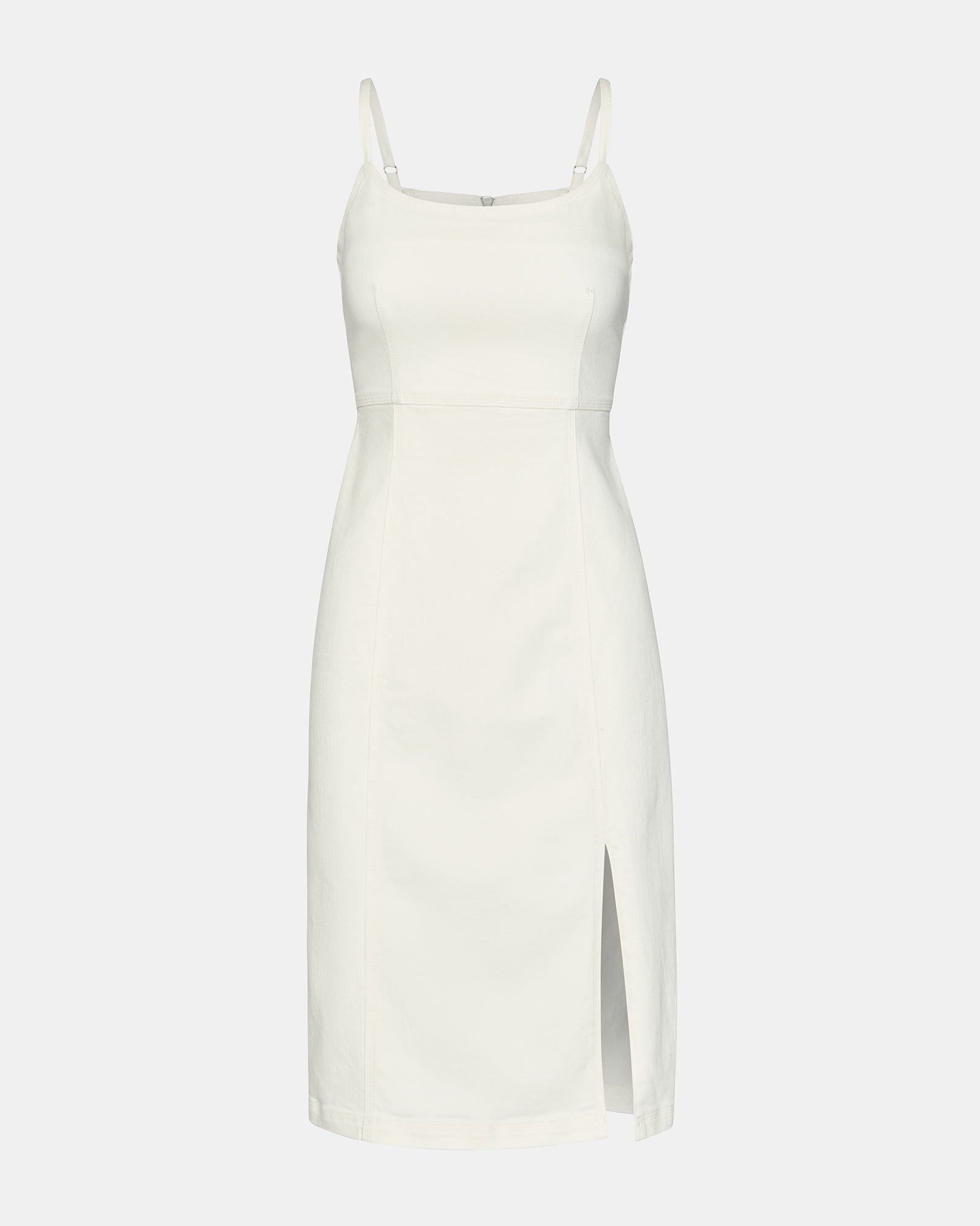 GISELLE DENIM DRESS WHITE