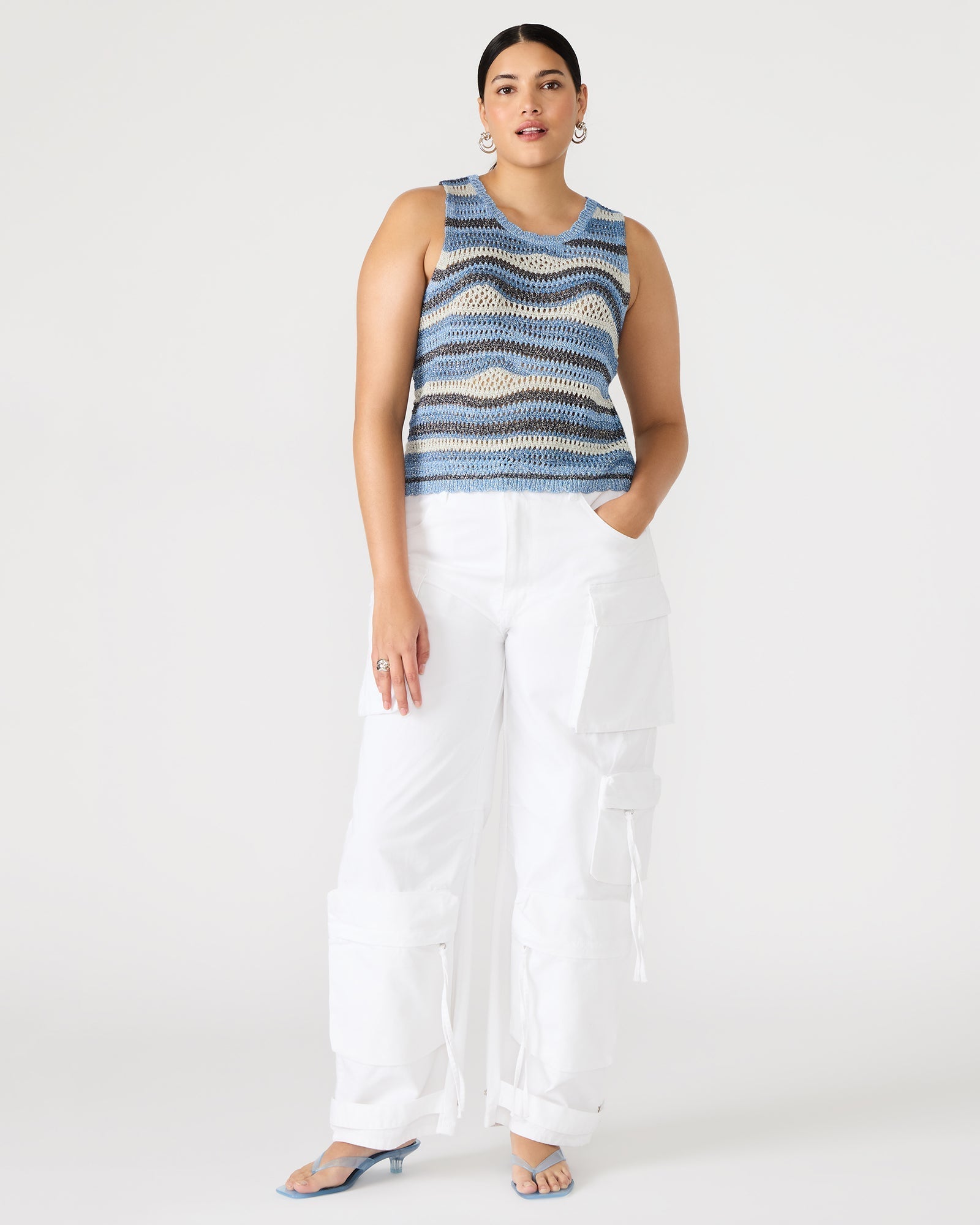 HANNAH TOP BLUE MULTI