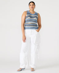 HANNAH TOP BLUE MULTI