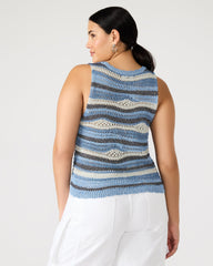 HANNAH TOP BLUE MULTI