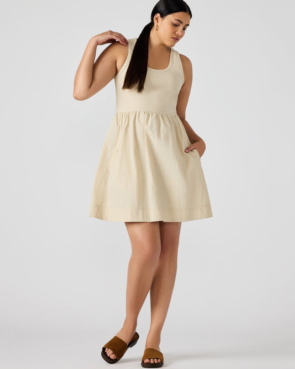 TOTTENHAM DRESS SAND - SM REBOOTED