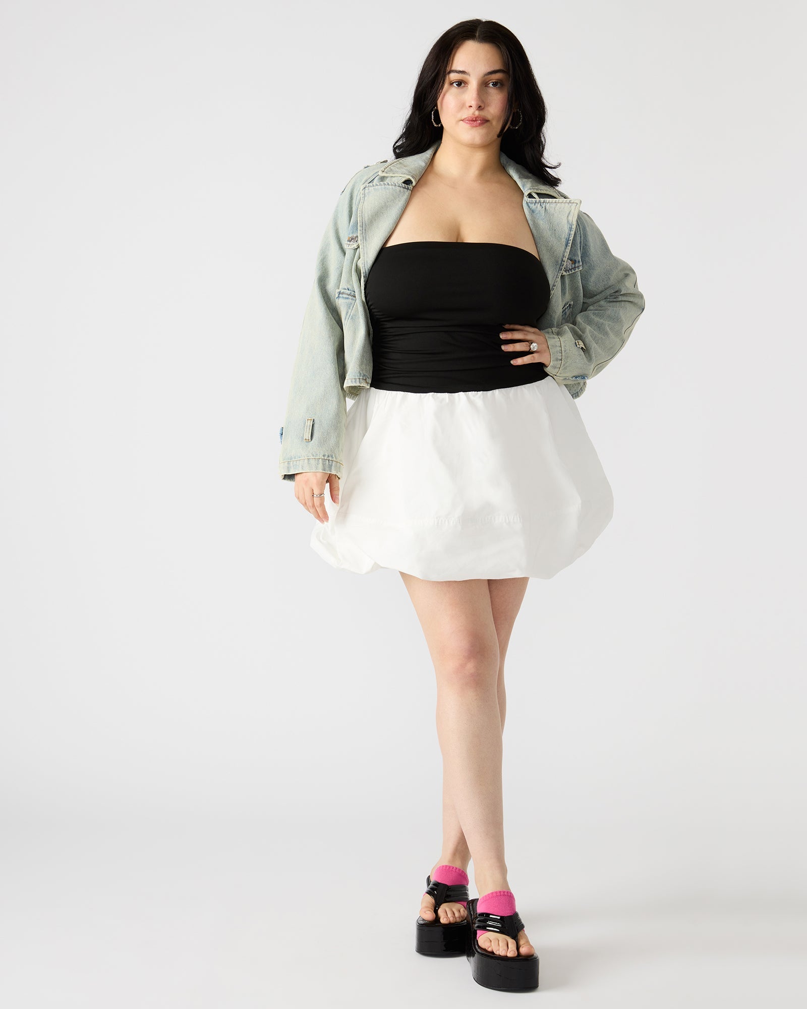 AMARI DRESS BLACK/WHITE