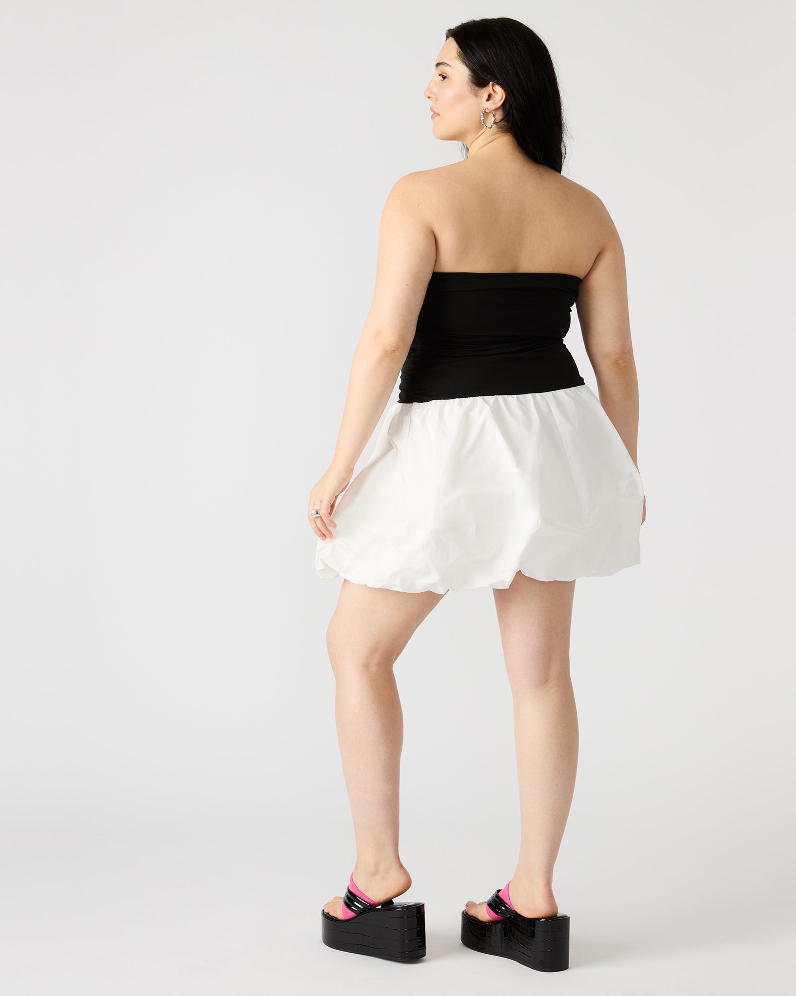 AMARI DRESS BLACK/WHITE
