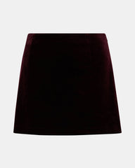 CINDI VELVET SKORT WINE
