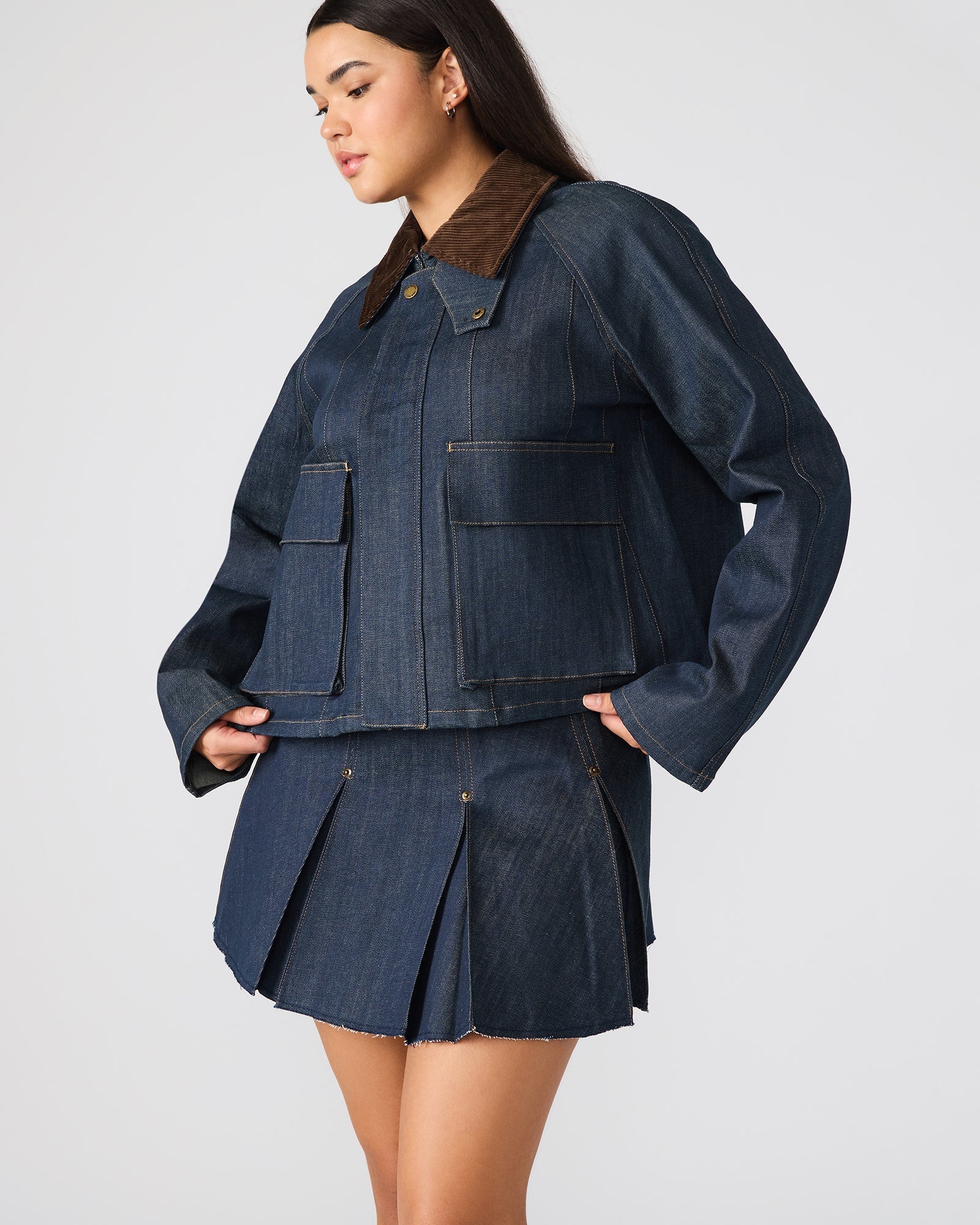 JUSTINA BARN JACKET DEEP INDIGO