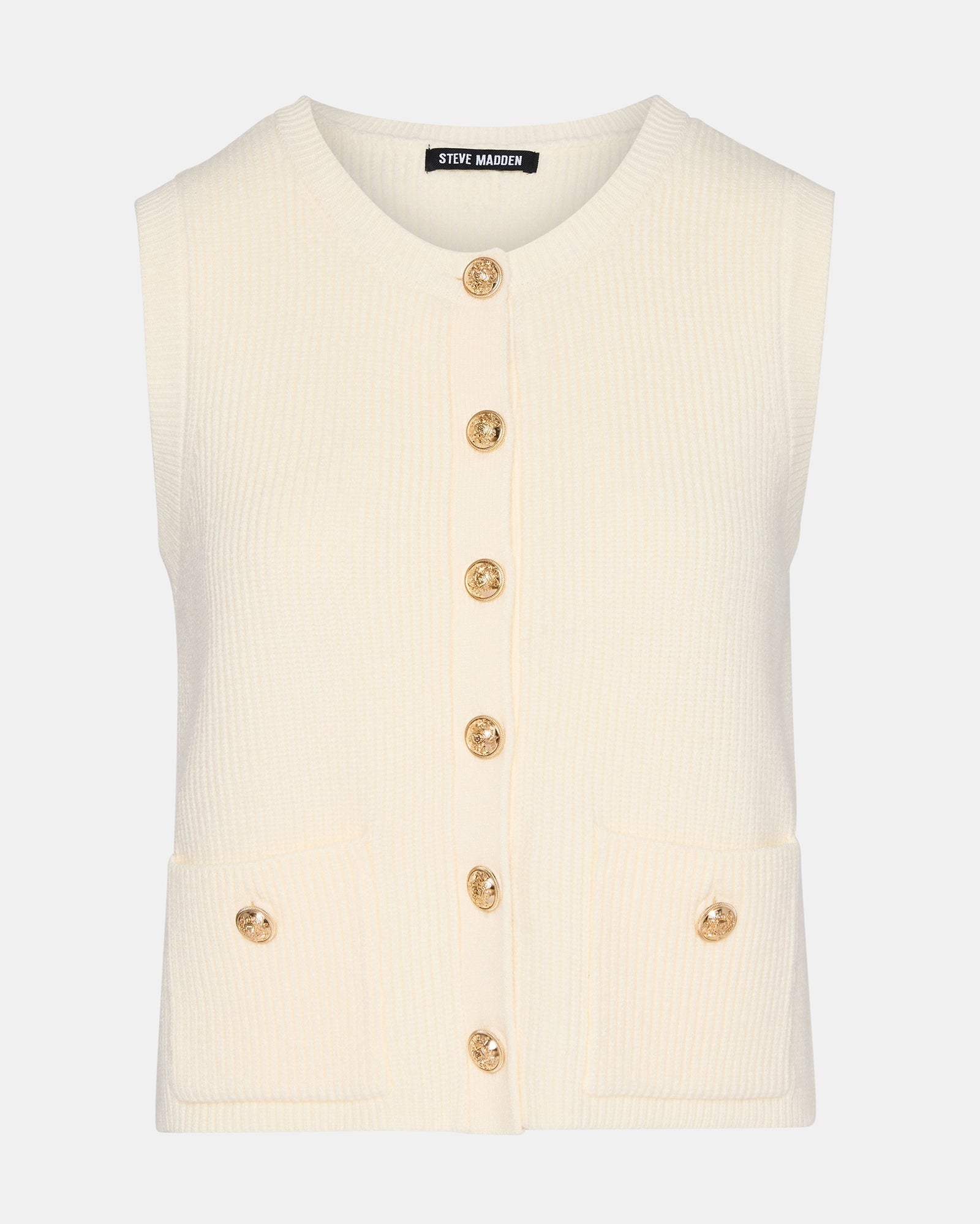 ALIYA SWEATER VEST CREAM