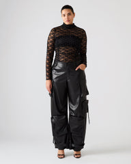 VEGAN LEATHER DUO PANT BLACK