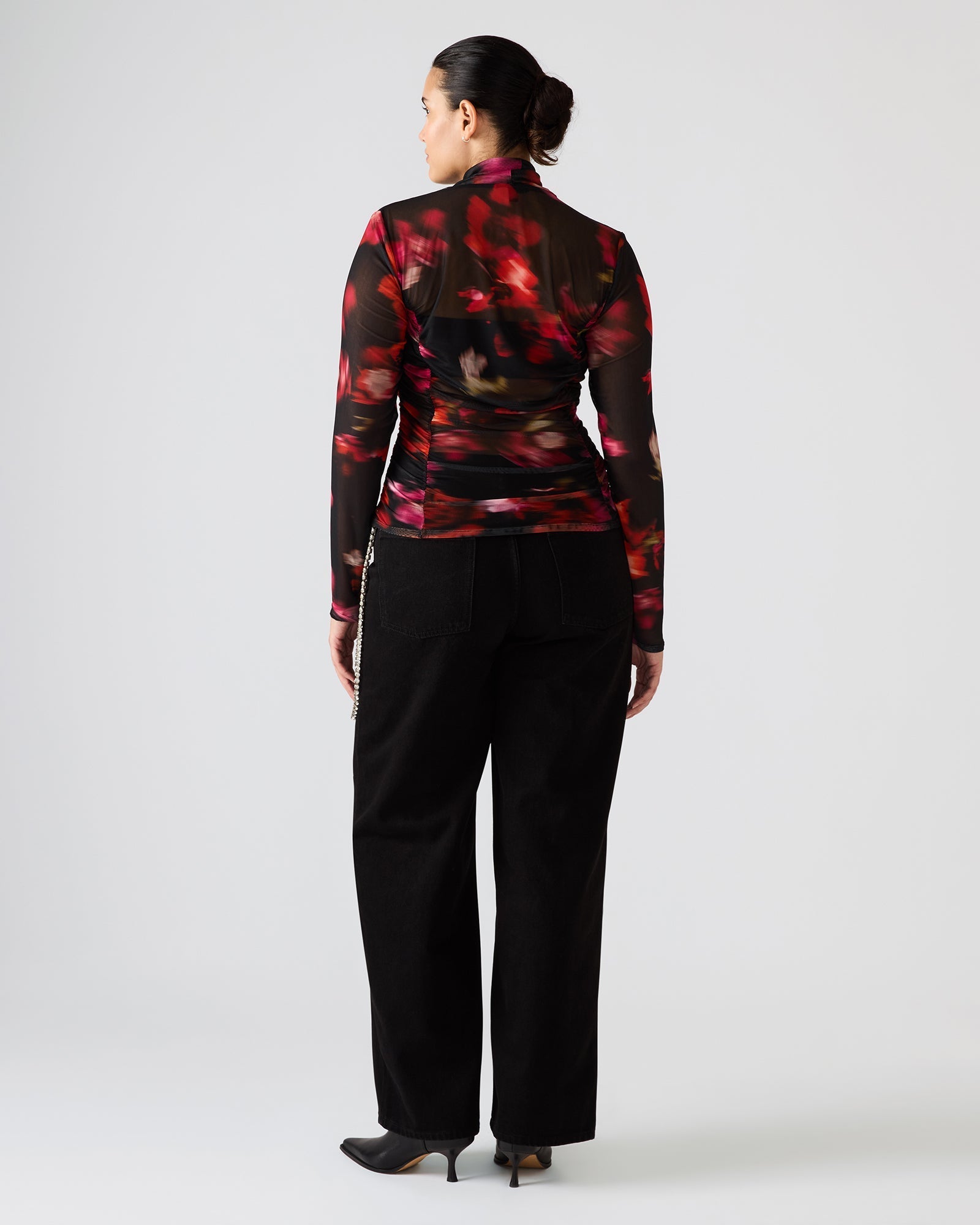 TAYLORE TOP BLURRY FLORAL