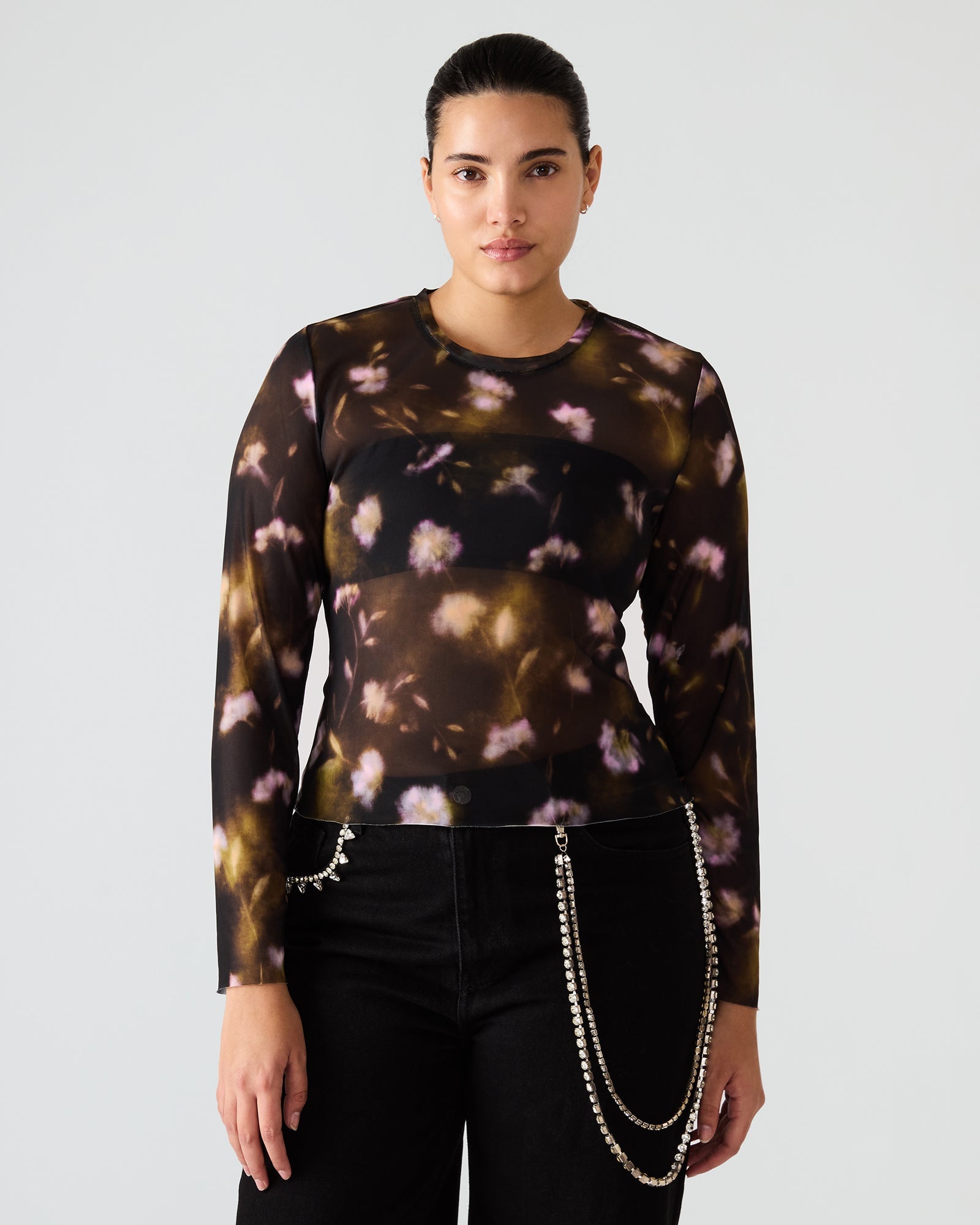 LILIANNA TOP BLACK MULTI