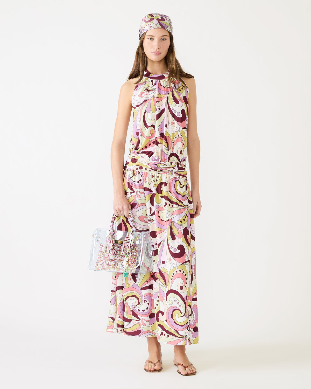 GALA DRESS PETAL PAISLEY