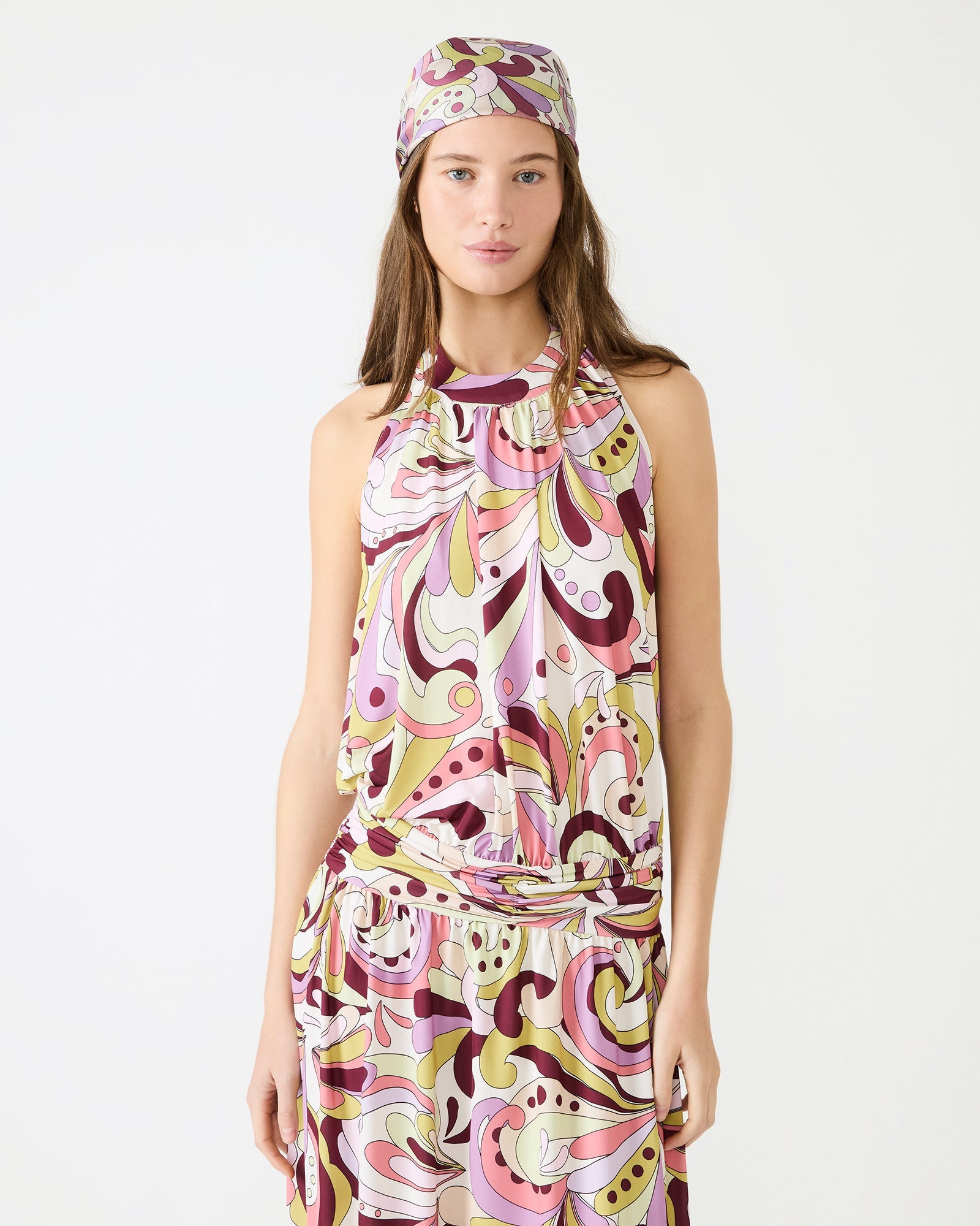 GALA DRESS PETAL PAISLEY