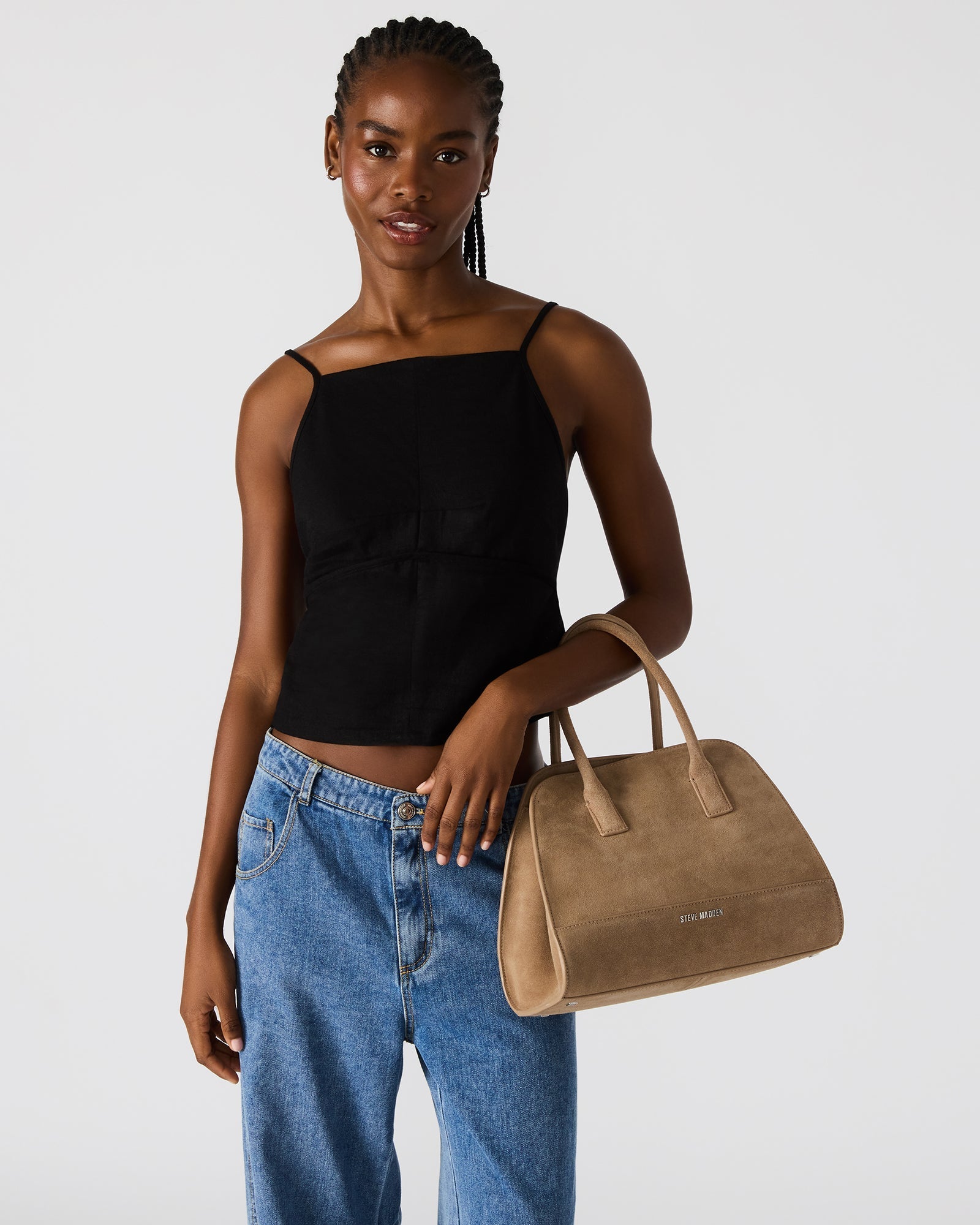 HADLEE BAG TAUPE SUEDE