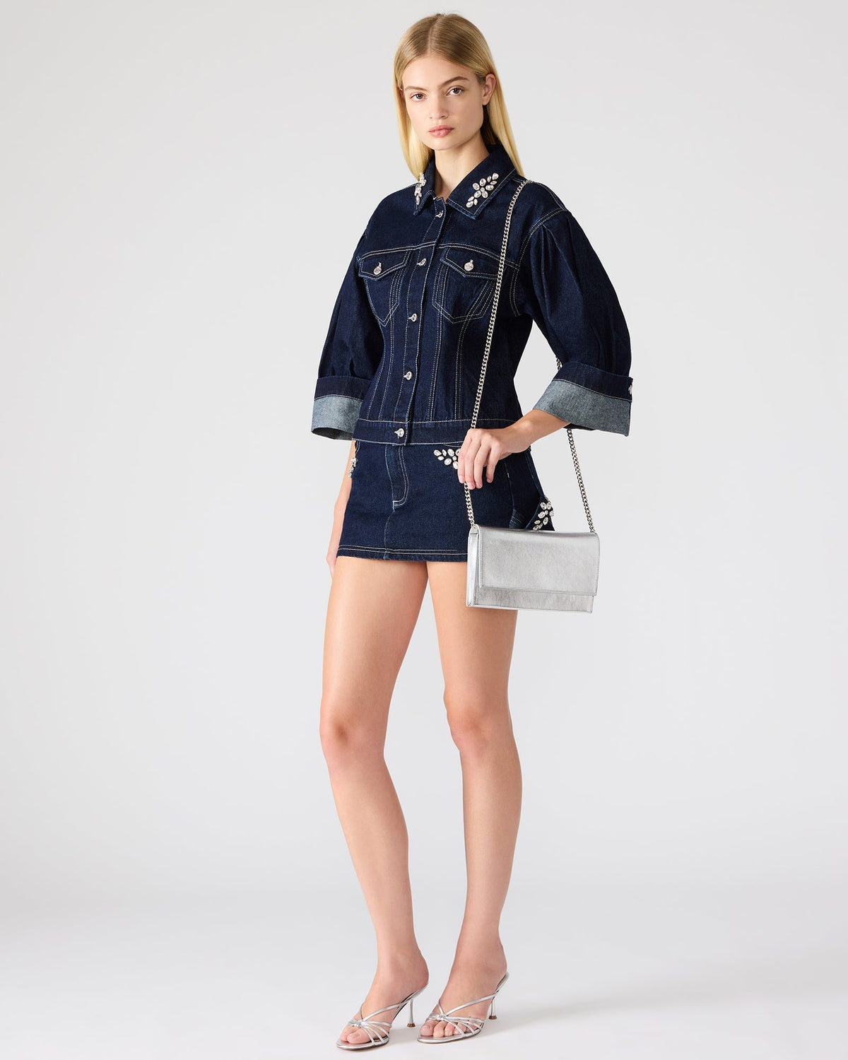 EDNA HEEL & JULIANA BAG SILVER BUNDLE