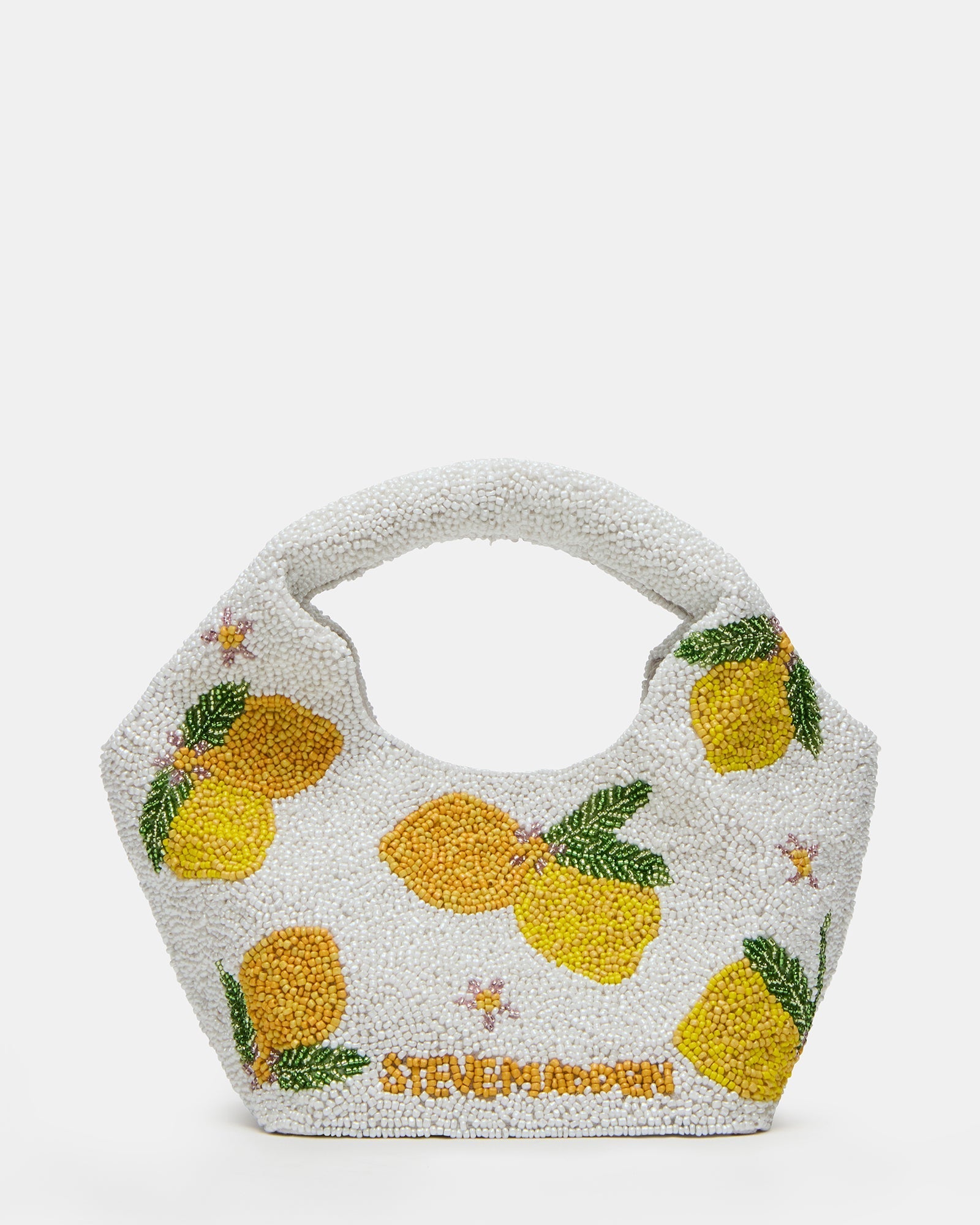 KINSLEY BEADED BAG LEMON