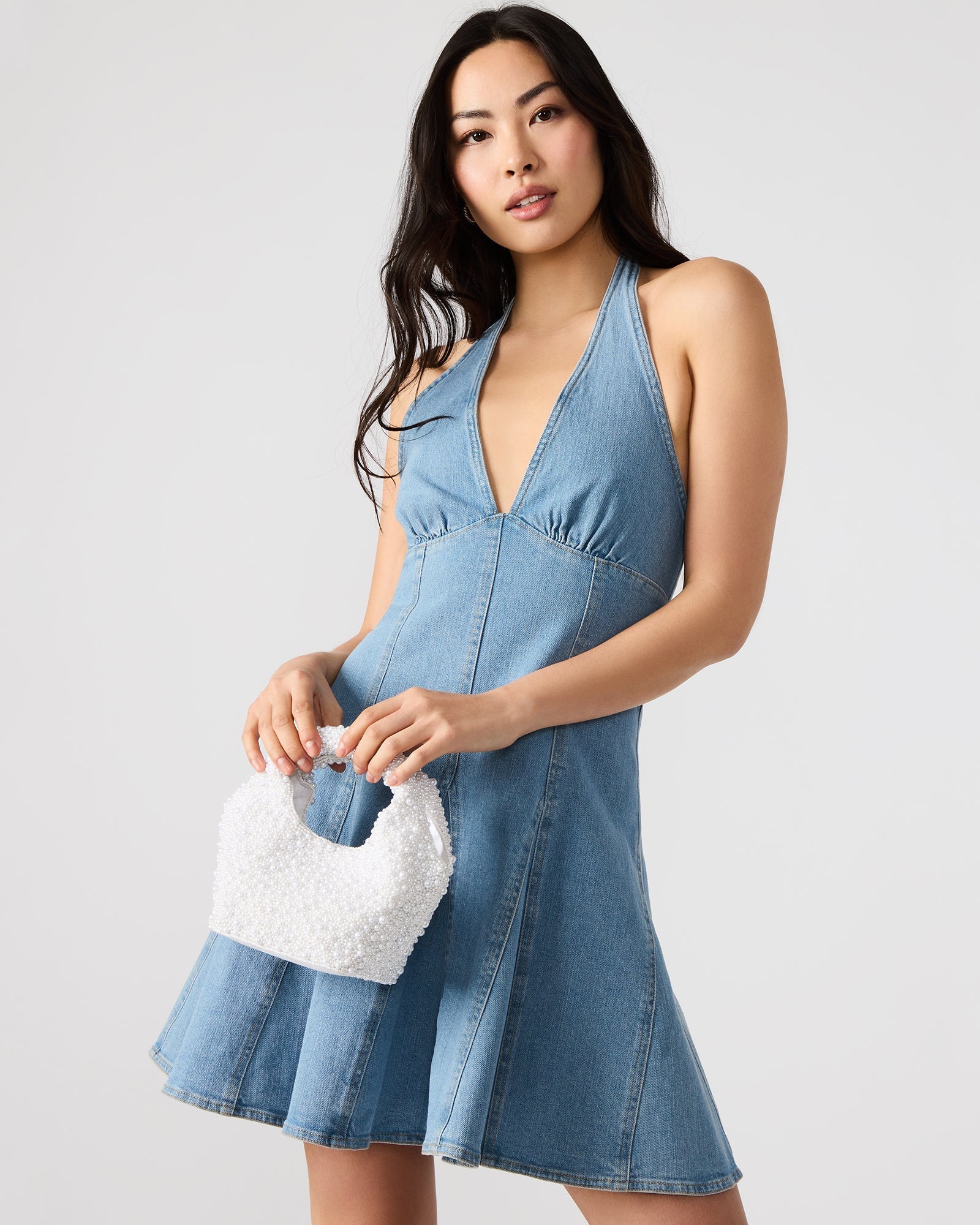 KINSLEY BEADED BAG BLUE MULTI