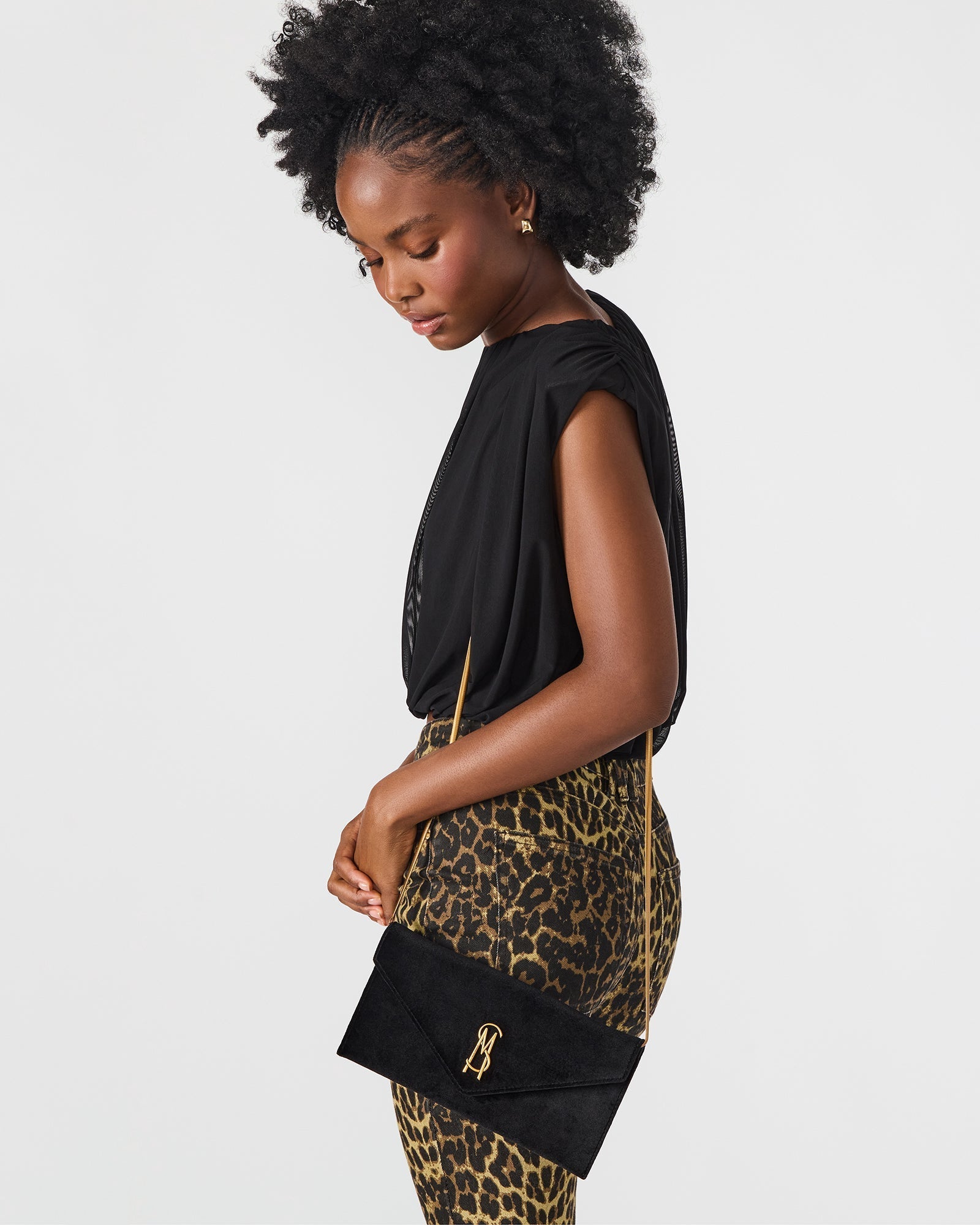 SMOOTH BAG BLACK VELVET