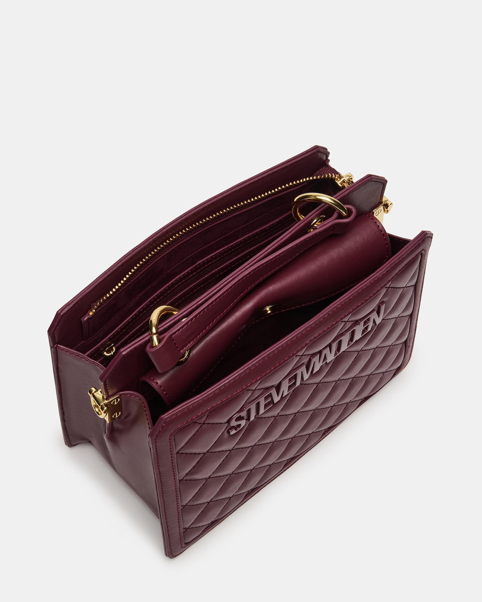 EVELYN BAG BLOODSTONE QUILTED