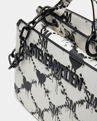 EVELYN BAG DRIPPY HEARTS WHITE/MULTI