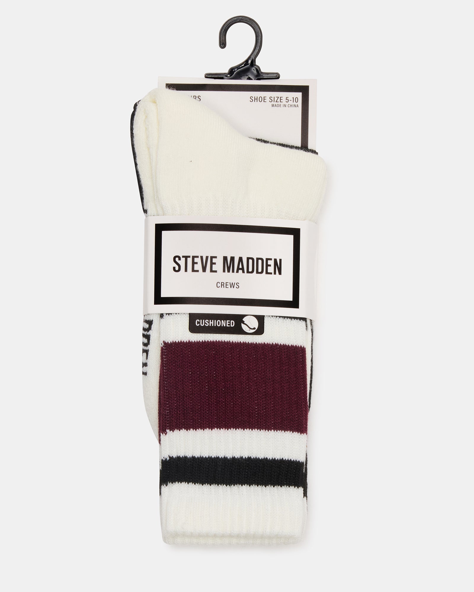 IVY 2 PACK STRIPE ATHLEISURE SOCKS CHERRY