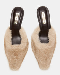 ALEXI FAUX FUR TAN