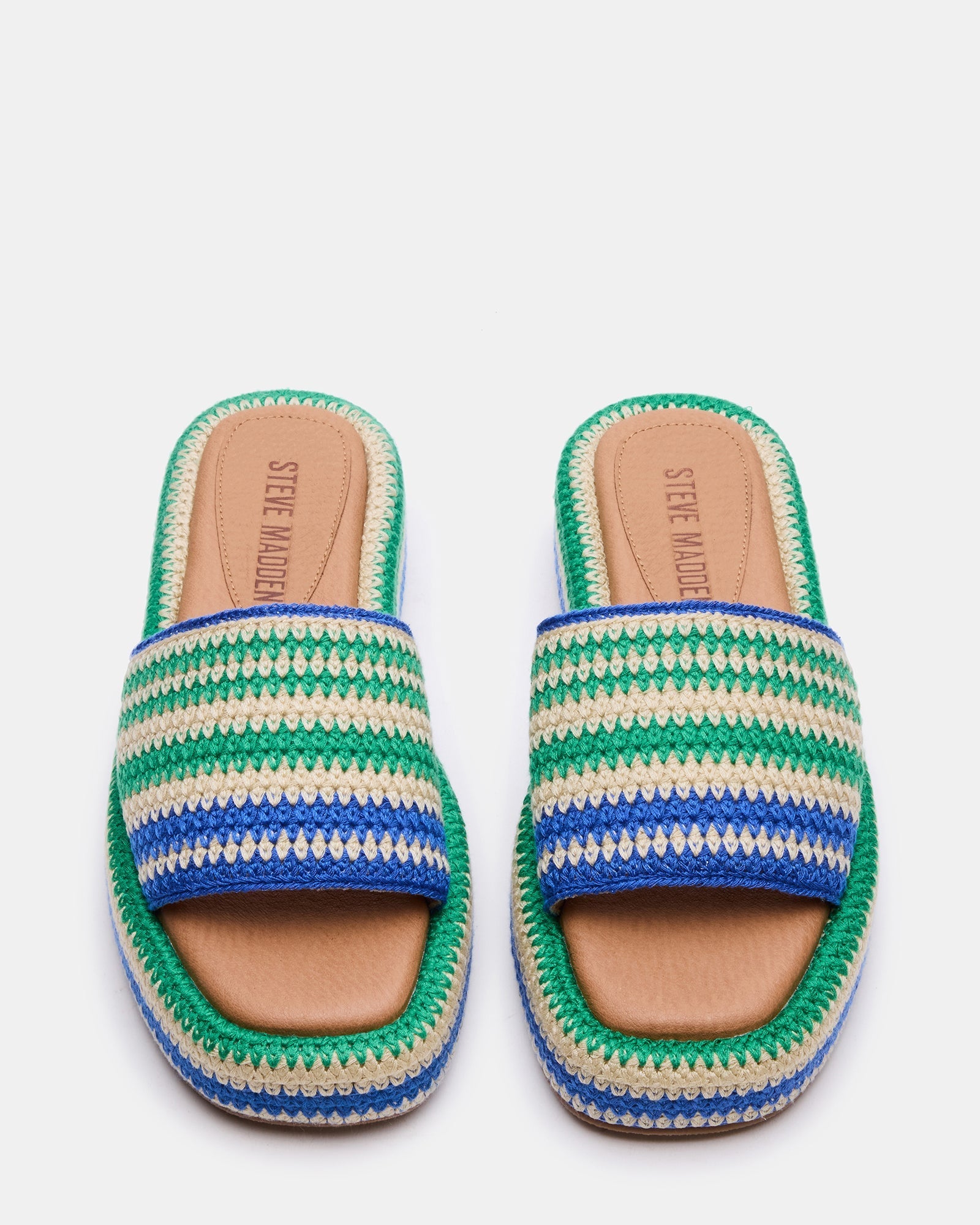 BEACHY WOVEN GREEN MULTI