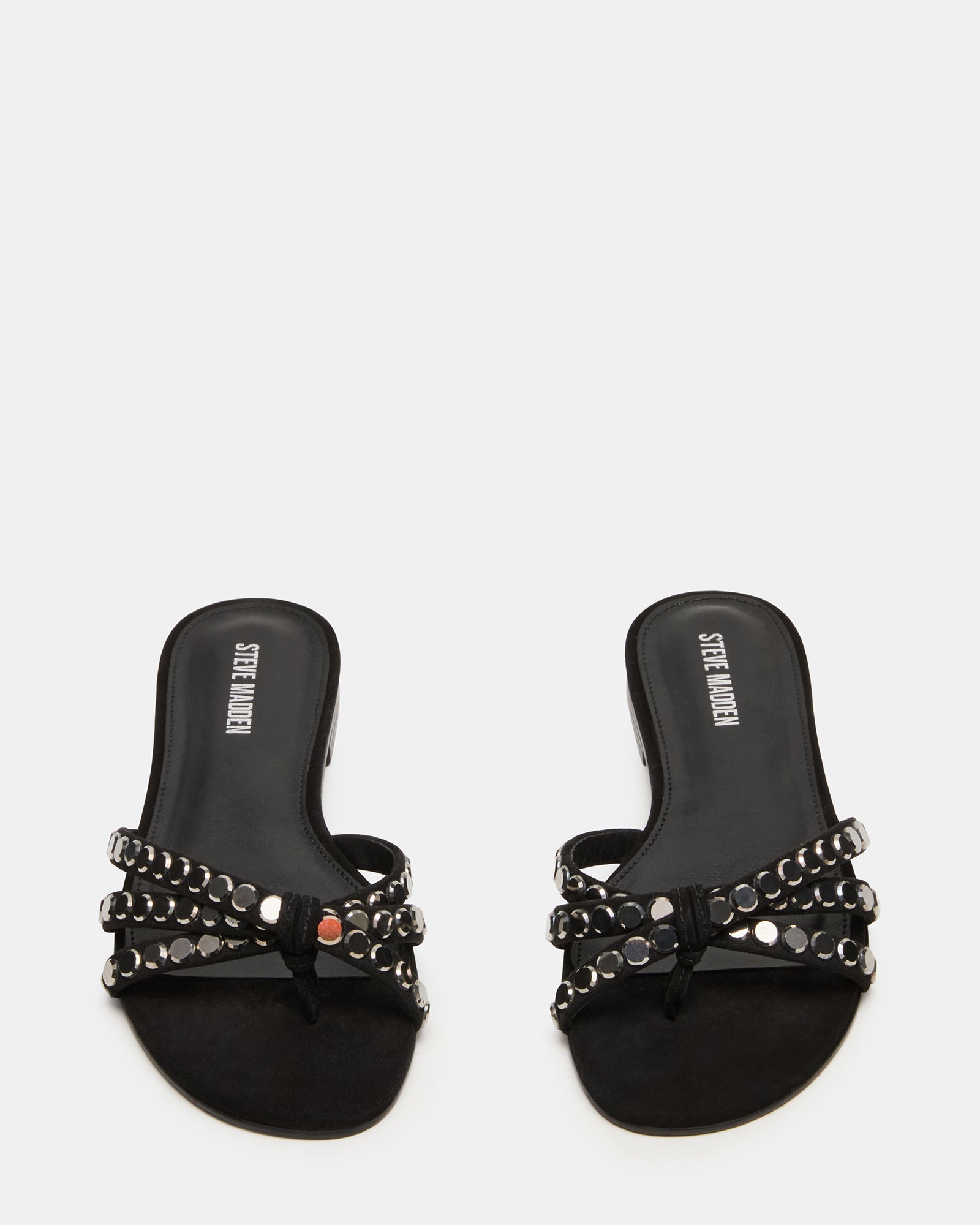 CALISSI BLACK SUEDE RHINESTONES