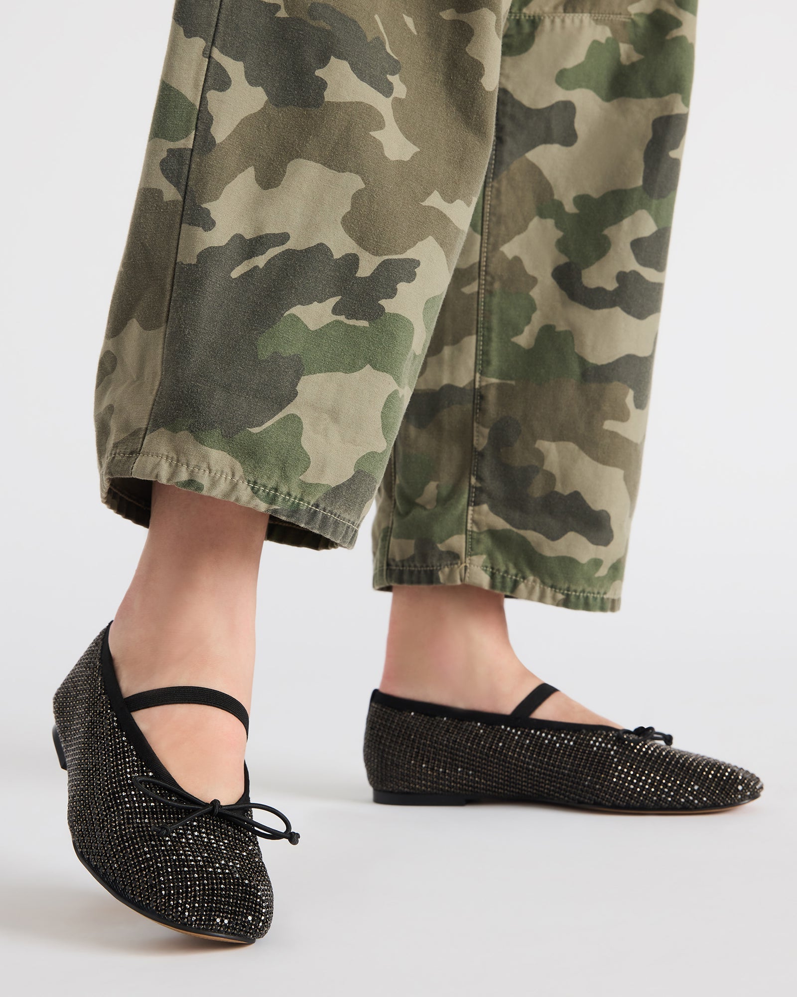 DELARA BLACK MULTI RHINESTONES