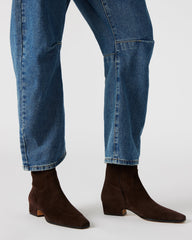 DUSTY CHOCOLATE BROWN SUEDE