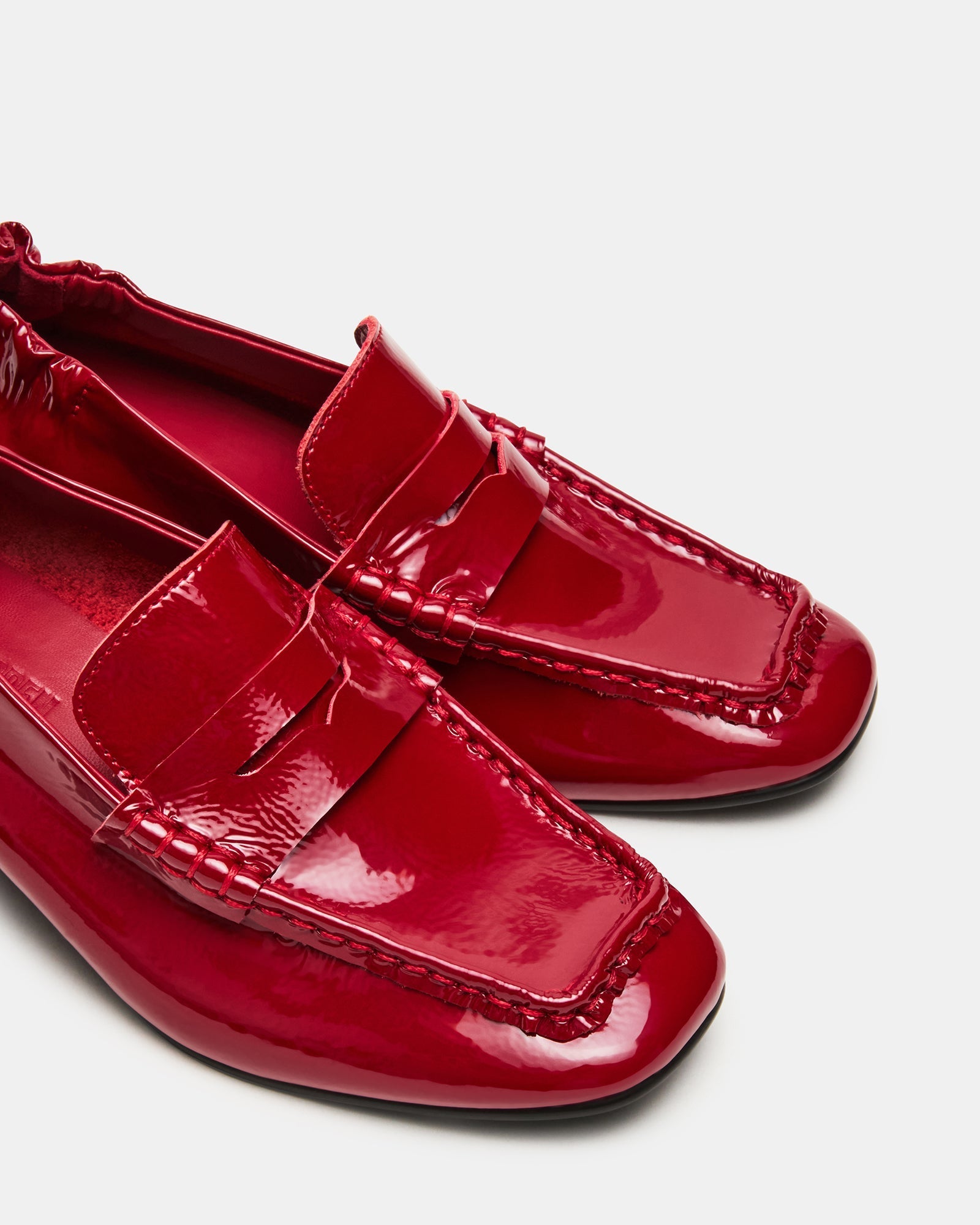 ESTEE RED CRINKLE PATENT